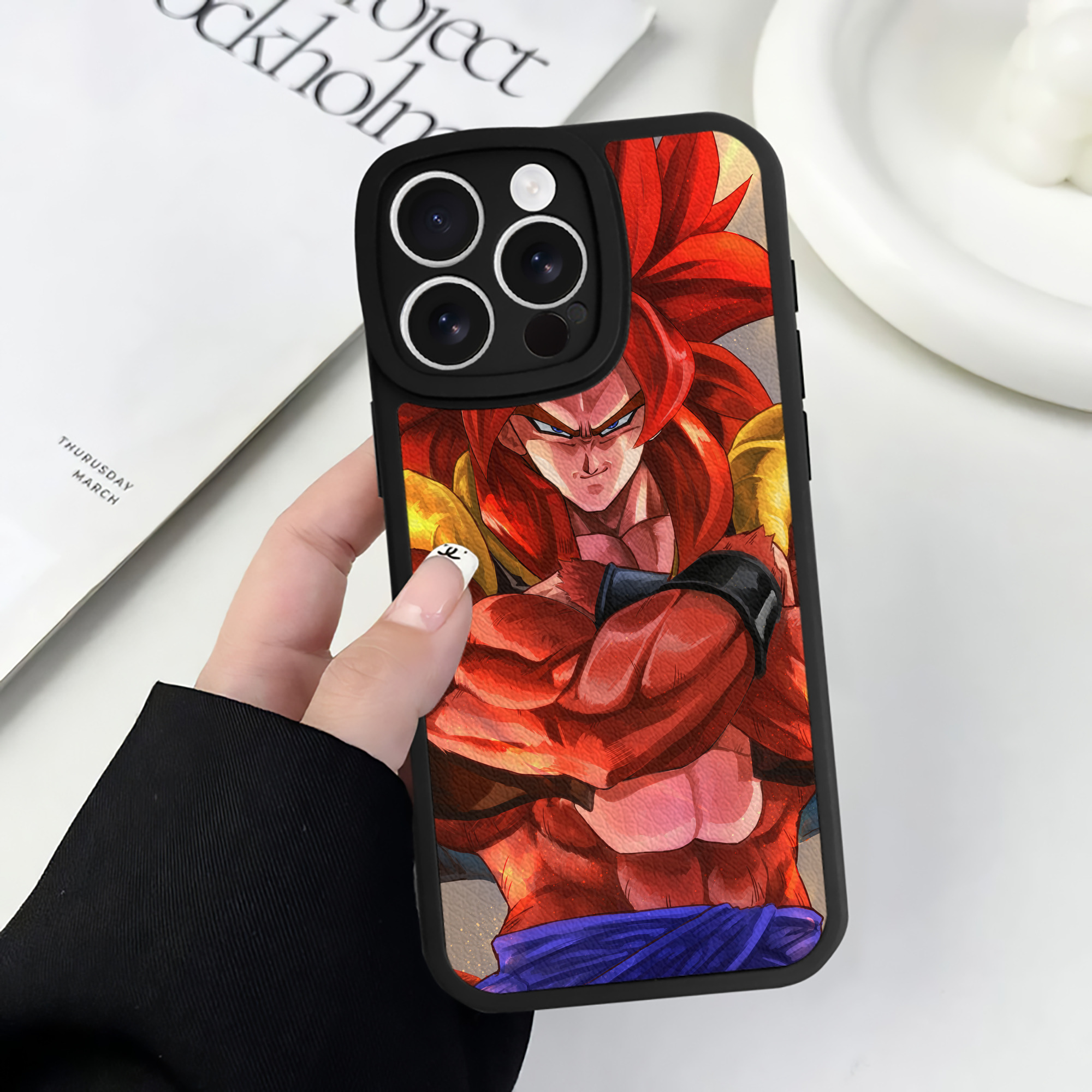 （画像用） ドラゴンボール DRAGON BALL 【iPhone 16シリーズ対応】シリコンスマホケース（レザー調） 材質：シリコン